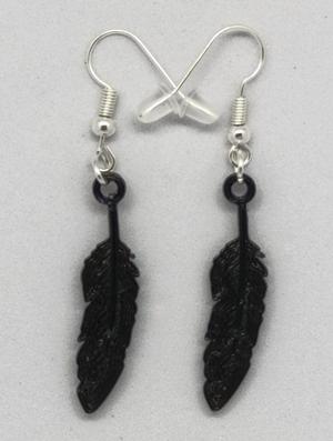 Feather earrings/keychain