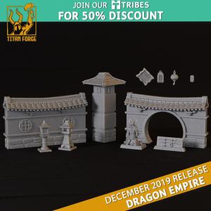 Terrain Set - Dragon Empire - Titan Forge Miniatures December 2019