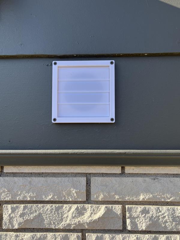 Louvered Exhaust Vent Hood