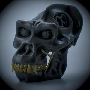 Gorilla mechanical damaged head ready to Print