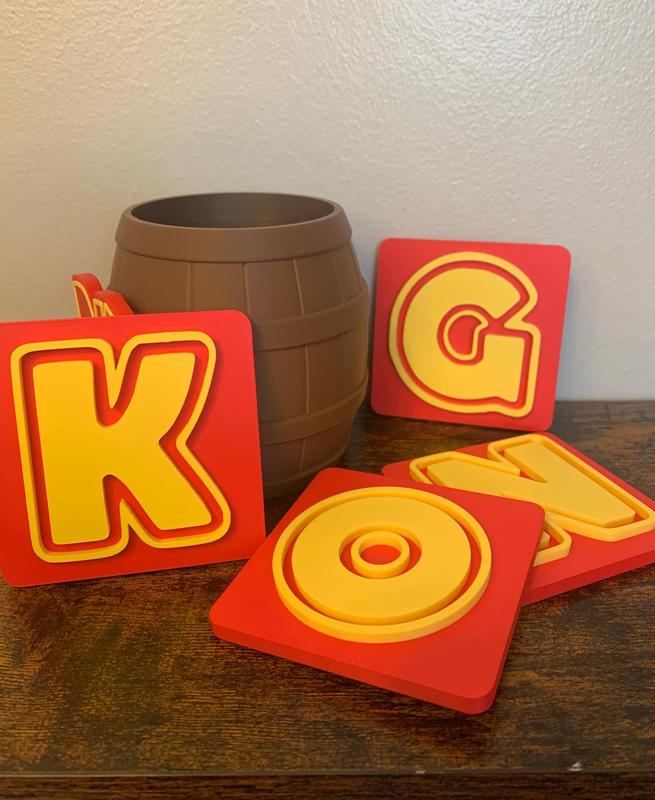 Donkey Kong Country Tropical Freeze KONG Letters