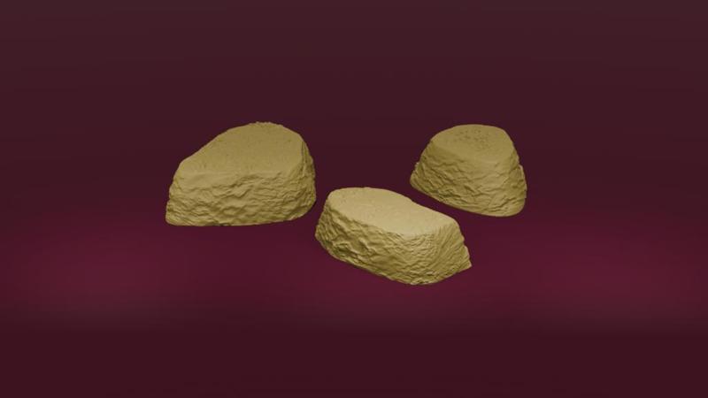 Natural Rock Mounds – 3-Pack Tabletop Scatter Terrain Set