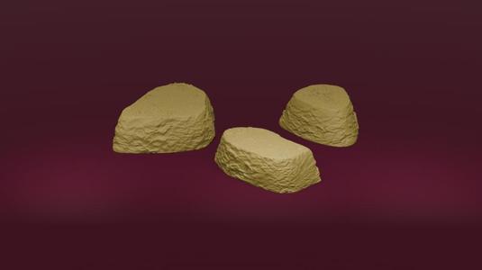 Natural Rock Mounds – 3-Pack Tabletop Scatter Terrain Set