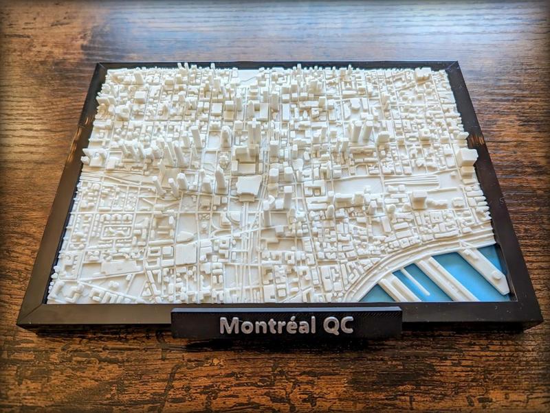 Montreal Quebec Canada 3D Miniature
