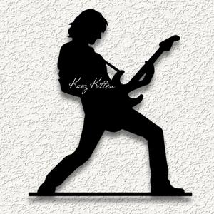 rock star guitarist wall art home decor