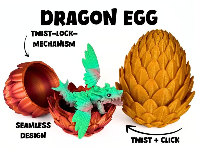 Dragon Egg - Seamless + Twist-Click
