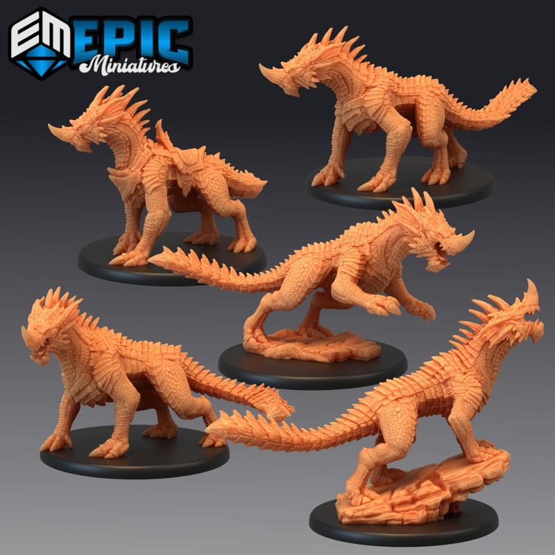 Blue Guard Drake Set / Legendary Dragon /  Mountain Encounter / Magical Mount Beast