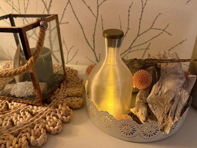 Tea Light Holder - Bottle with Cork