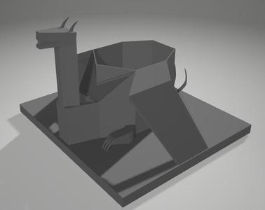 Viking Dragon pen holder