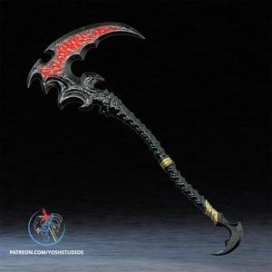 Death Knight Scythe 3D Printer File STL