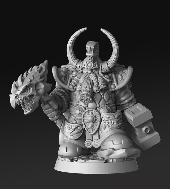 Dragonthyr - Dwarf King - 32mm - DnD -