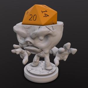 Clay Golem Dice Head