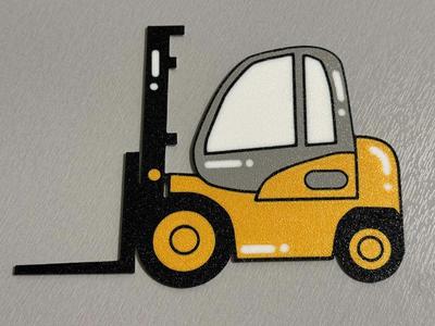 Forklift silhouette