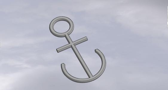 Gancho estilo ancla multiusos. / Multipurpose Anchor Style Hook.