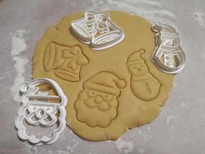 Christmas themed cookie cutters