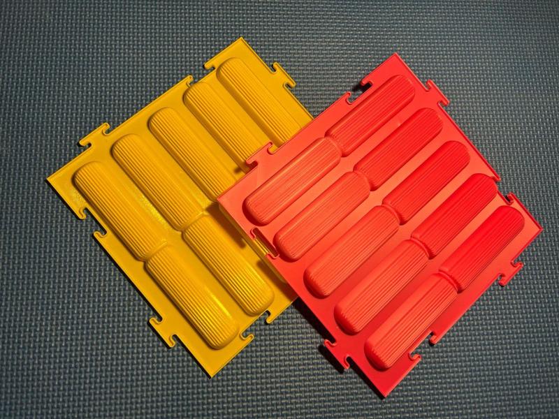 Massage Puzzle Mat - Ribbed 240x240 mm