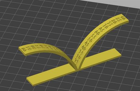 Overhangs test for Conical Printing