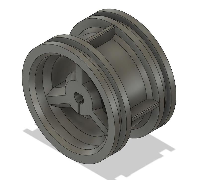 LEGO Technic Compatible Wheel Rim for 3mm D shaft