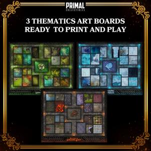 3 thematics boards - MASTERS OF DUNGEONS QUEST