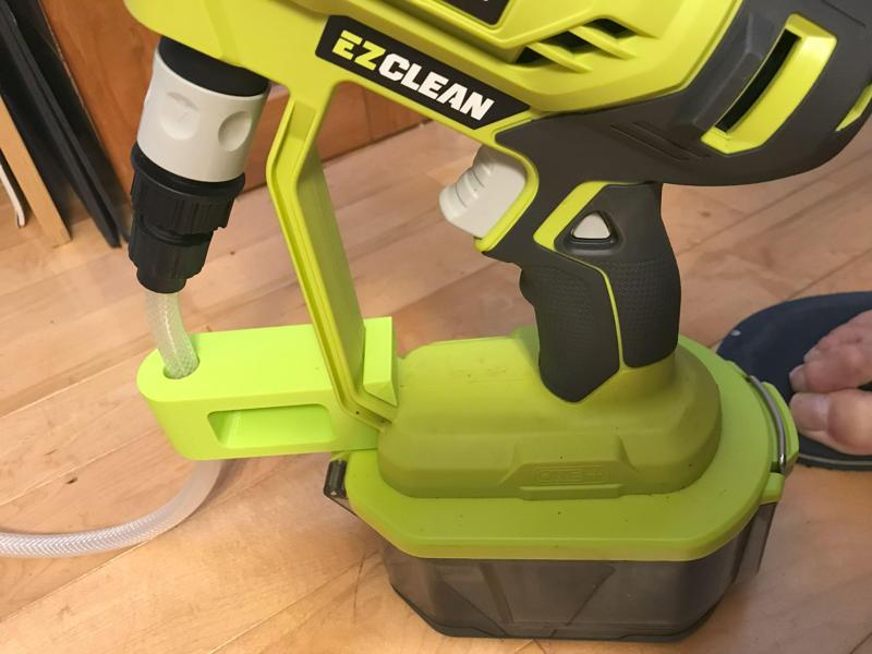 RYOBI ONE+ 18V EZClean 320 PSI 0.8 GPM Cordless Battery Cold Water Power Cleaner Hose Protector