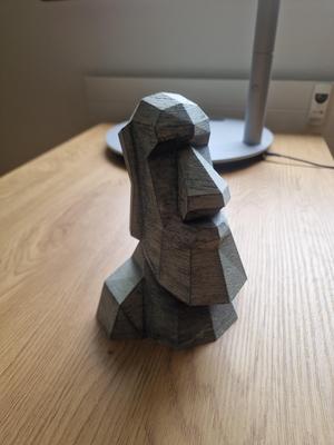 low poly Moai
