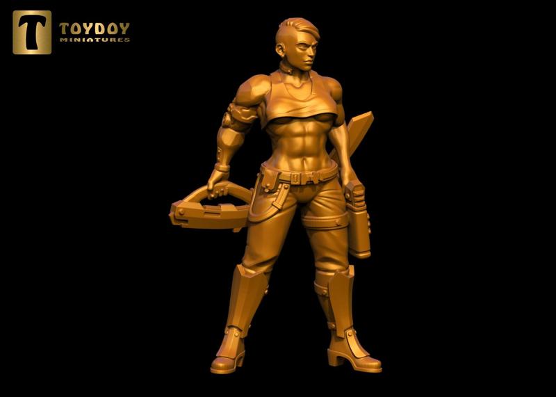 SCI-FI Miniature women soldier (Model 5)