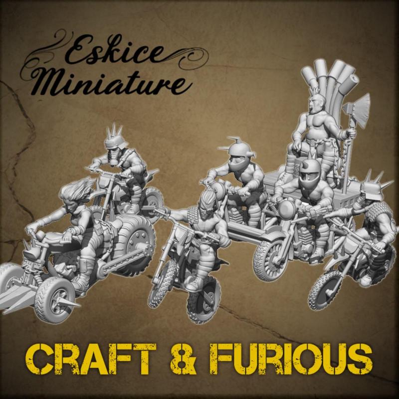 Bikers gang - Post apo death race - 1/64