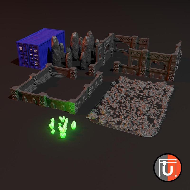 Dwarven Wargaming Table Set – Grimdark Future Compatible