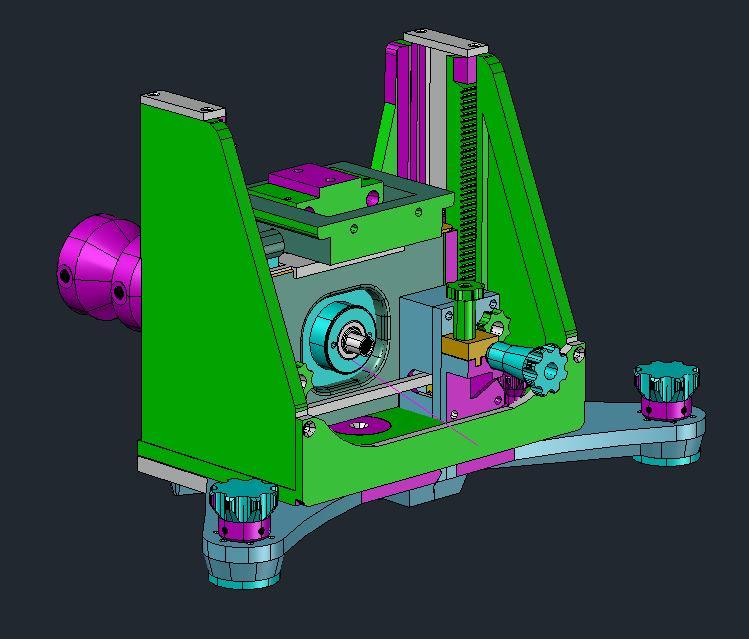 Co-axial rifle bench rest, 6 axis