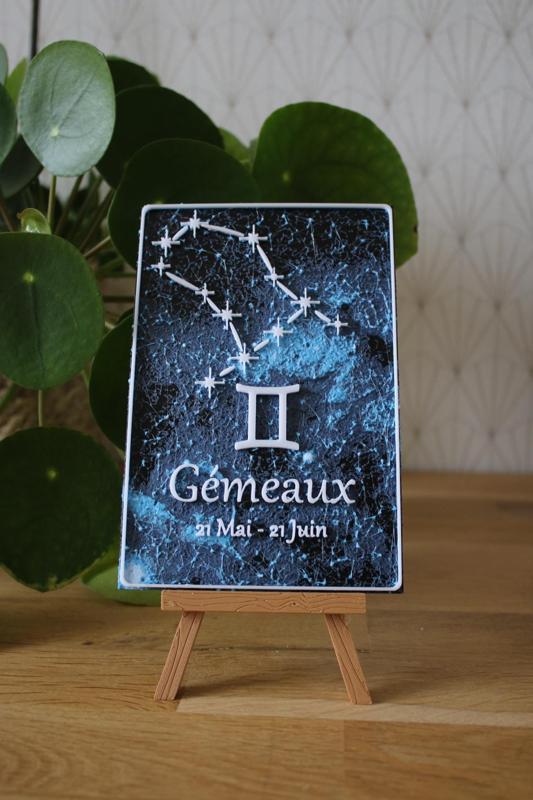 Gemini Astrology Card - English and French version