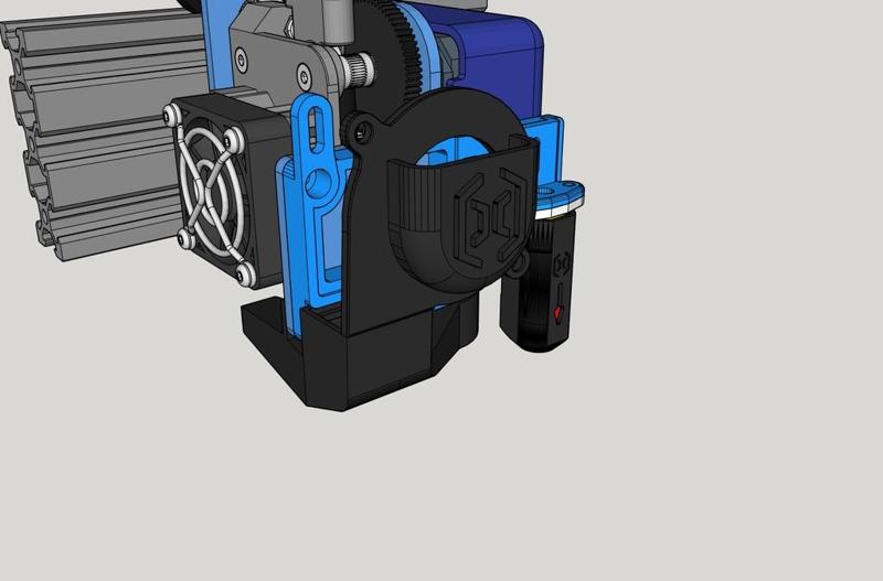 Fan Duct for fan 5015 + Cover + BLtouch for Artillery Sidewnider X2