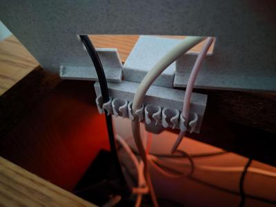 Cable Holder with Screw-On Desk Mount