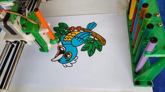 MULTI COLOUR PEN PLOTTER WITH AUTO PEN CHANGE FUNCTION