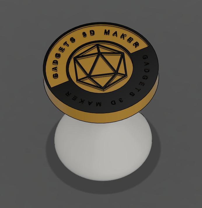 Simple, easy-to-swap stamp – no supports needed