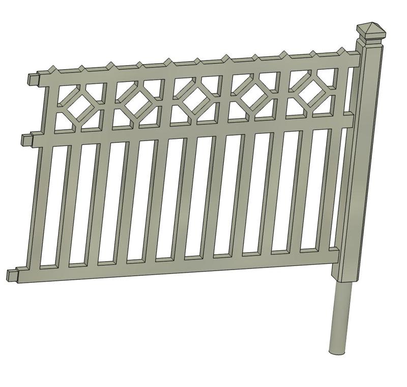 NMBS fence older type H0 1:87