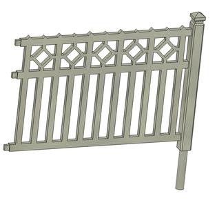 NMBS fence older type H0 1:87