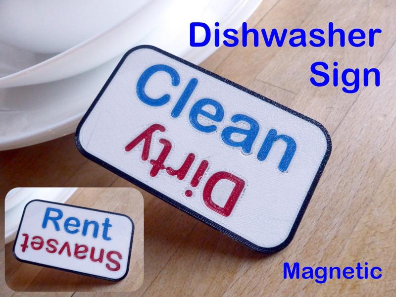 Dishwasher Magnetic Sign