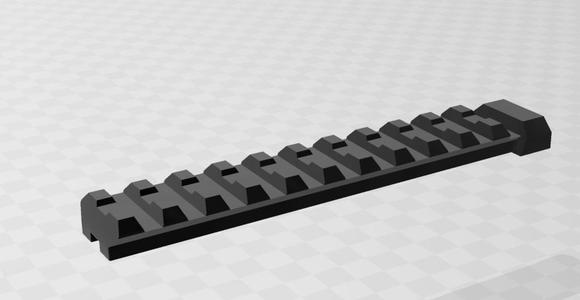 Picatinny compatible top rail for Apex Legends Wingman