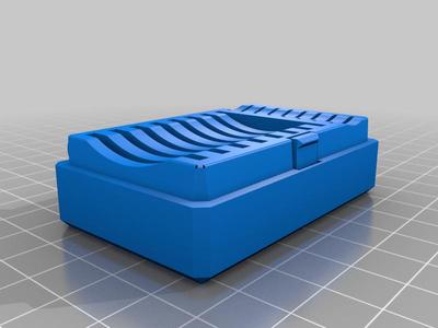 Hinged Sd & Micro SD Card Box - 16 Slots - Separate parts remix