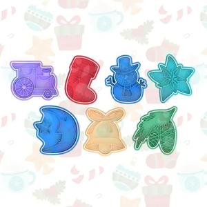 Christmas elements cookie cutter set of 7