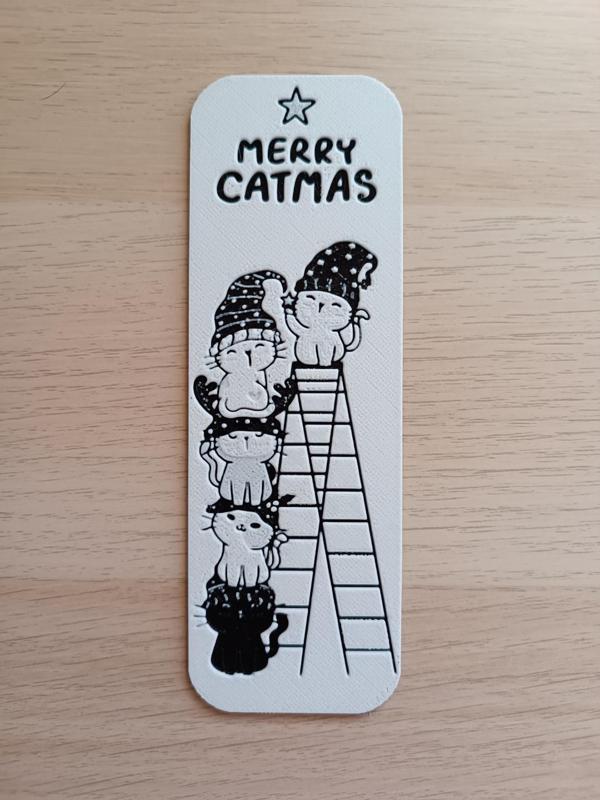 Kitten Christmas Bookmark