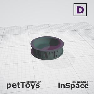 Pet - Dog - Bowl - Paws - customized