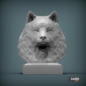 Samoyed dog 3D print model