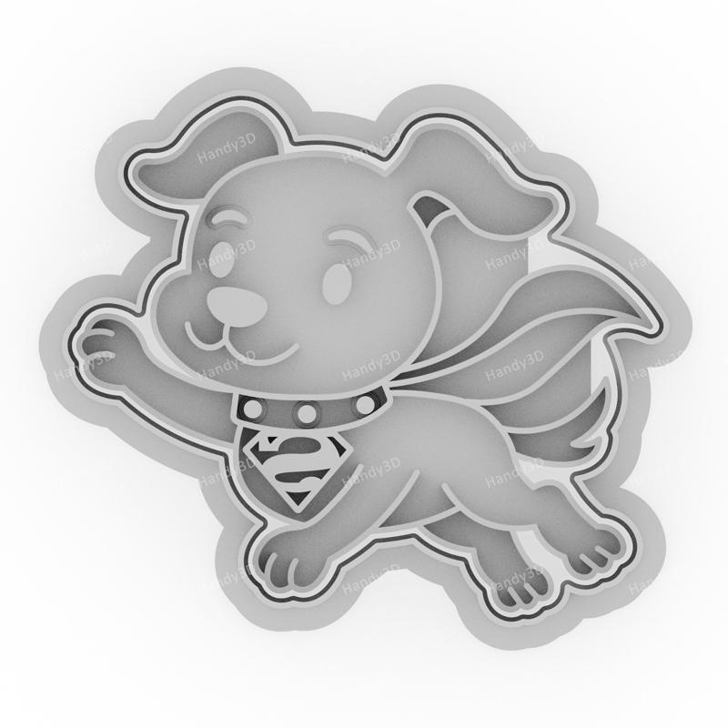Krypto Flying Cookie Cutter & Stamp - 8cm