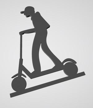 Boy on scooter