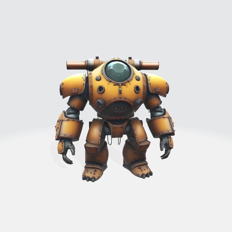Steampunk Mecha Robot