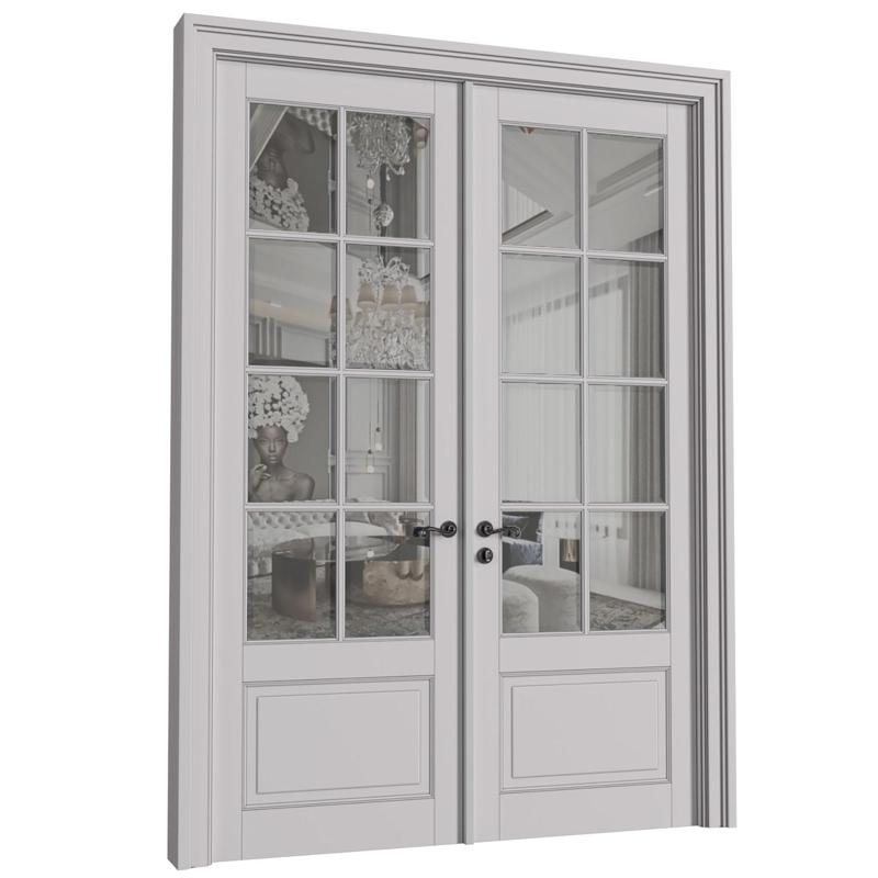French Interior doors in classic style. French Art Deco Modern Door