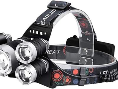 Lid battery box for LED head light