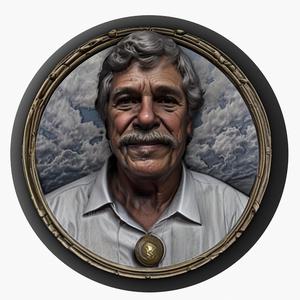 Alan Kay medallion pendant