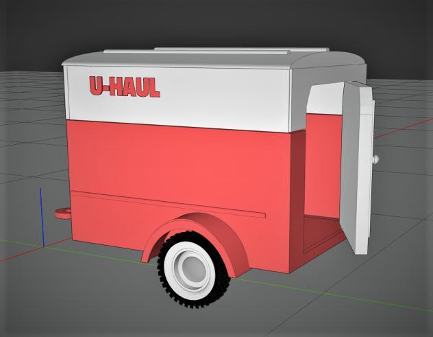 CUSTOM MATCHBOX U-HAUL TRAILER